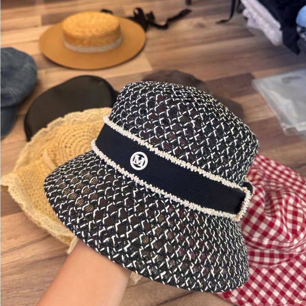 Elegant Black and White Women's Hat